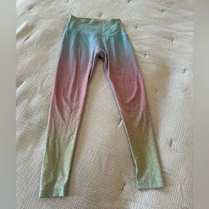 Beyond yoga ombré rainbow high waisted leggings